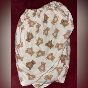 Teddy Bear Print crib sheet